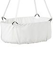 Leander Classic Vugge m. Madras - 83x50x30 cm - White