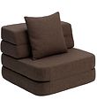 by KlipKlap Fällbar Soffa - 3-vikt enkel - 70 cm - Brown/Sand