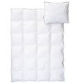 BabyDan Sæng/Koddi - Junior - 40x45/100x140 - Microfiber - Hvítt