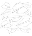 Sebra Wallstickers - 11 pcs - Paper airplanes