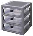 LEGO Storage Storage w. 3 drawers - 32x34x37 - Grey