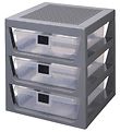 LEGO® Storage Förvaring m. 3 lådor - 32x34x37 - Grå