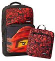 LEGO Ninjago School Backpack w. Gymsack - Red