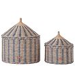 OYOY Aufbewahrungskörbe - 2er-Pack - 50x41/36x36 cm - Zirkus - B