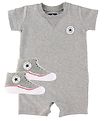 Converse Set - Sommerstrampler/Socken - Graumeliert