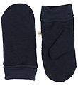 Racing Kids Mittens - Wool/Cotton - Navy