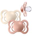 Bibs Supreme Dummies - Size 2 - Silicone - Ivory/Blush