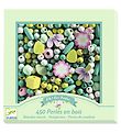 Perles en bois Djeco - 450 pces - Fleurs et plantes