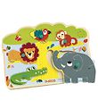 Djeco Puzzle w. Sounds - Wild Animals