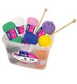 Playbox Yarn Kit - 12 Yarns and 1 Set Of Knitting Needles