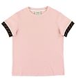 Fendi T-Shirt - Rosa m. Logo-Rndern