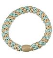 Elastique à Cheveux Kknekki - Bleu Clair/Beige Brillant