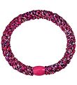 Kknekki Hair Tie - Pink/Silver Glitter