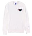Champion Fashion Sweatshirt - Weiß m. Logo