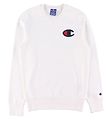 Champion Fashion Sweat-shirt - Blanc av. Logo