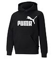 Puma Hoodie - Ess Big Logo - Black w. Print