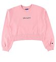 Champion Fashion Sweatshirt - Cropped - Pink m. Logo