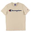 Champion Fashion Stuttermabolur - Drapplitað M. Lógó