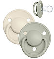 BIBS De Lux Schnuller - Onesize - 2er-Pack - Rund- Ivory/Sage