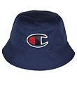 Champion bucket hat - Marinblå m. Logo
