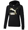 Puma Hoodie - Classics - Black w. Gold Logo