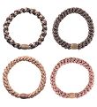Bandeaux à Cheveux Elastiques Kknekki - 4 Pack - Marron/Rose Bri