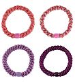 Bandeaux à Cheveux Elastiques Kknekki - 4 Pack - Violet/Rose