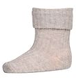 MP Graumeliert - Rib - Babysocken