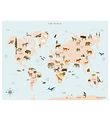 Vissevasse Poster - 50x70 - World Map Animal