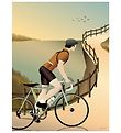 Vissevasse Poster - 30x40 - Fietsen in de heuvels