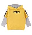 Fendi Hoodie - Yellow w. Logo