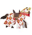 Papo White Knight Horse - Fleur De Lys - H: 9 cm