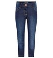 Minymo Housut - venytt Slim Fit - Tummansininen Denim