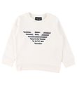 Emporio Armani Sweatshirt - White w. Logo