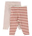 Minymo Leggings - 2 Pakki - Gljúfur Rose
