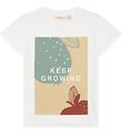 Soft Gallery T-shirt - Bass - Snow White w. Print