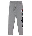 Champion Fashion Leggings - Grey Melange w. Logo