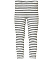 Name It Leggings - NmfVemma - Grey Melange/Cloud Dancer