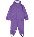 Mikk-Line Regenkleidung m. Träger - PU - Deep Lavender