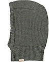 MarMar Balaclava - Wool - 2-layer - Knitted - Olive Leaf Melange