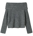 LMTD Blouse - Knitted - NlfNulo - Dark Grey Melange