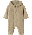 Name It Jumpsuit w. Foer - Knitted - NbnOlly - Iceland Fossil