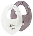 Name It Bib - 2-Pack - NbfYvette - Toadstool/Cloud Dancer/De