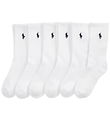 Polo Ralph Lauren Socks - 6-Pack - Crew - White