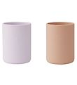 Liewood Cups - 2-Pack - Silicone - Ethan - Cat - Light Lavender