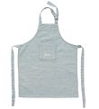 OYOY Apron - Mini - Gobi - White/Dusty Blue