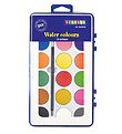 Playbox Water Colours w. Brush - 18 colours