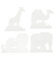 Hama Midi Pegboard - 4 pcs - Lion/Camel/Elephant/Giraffe