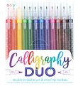 Ooly Markers - Calligraphy Duo - 12 pcs - Multicoloured