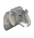 ferm Living Wall Hook - Hand Carved Wood - 9.5x9.5x5 cm - Elepha